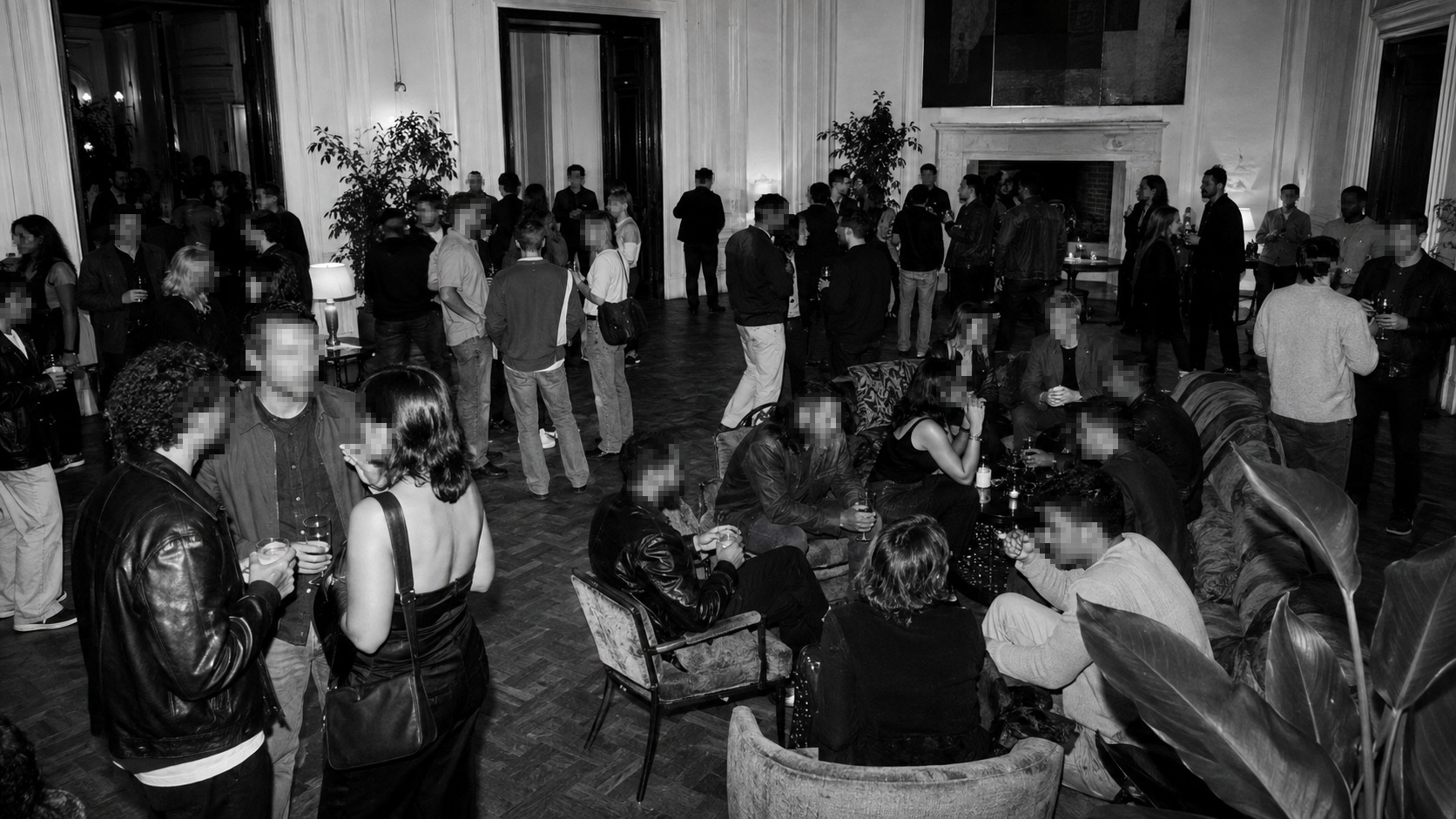 People meeting and talking inside the Vanish social network